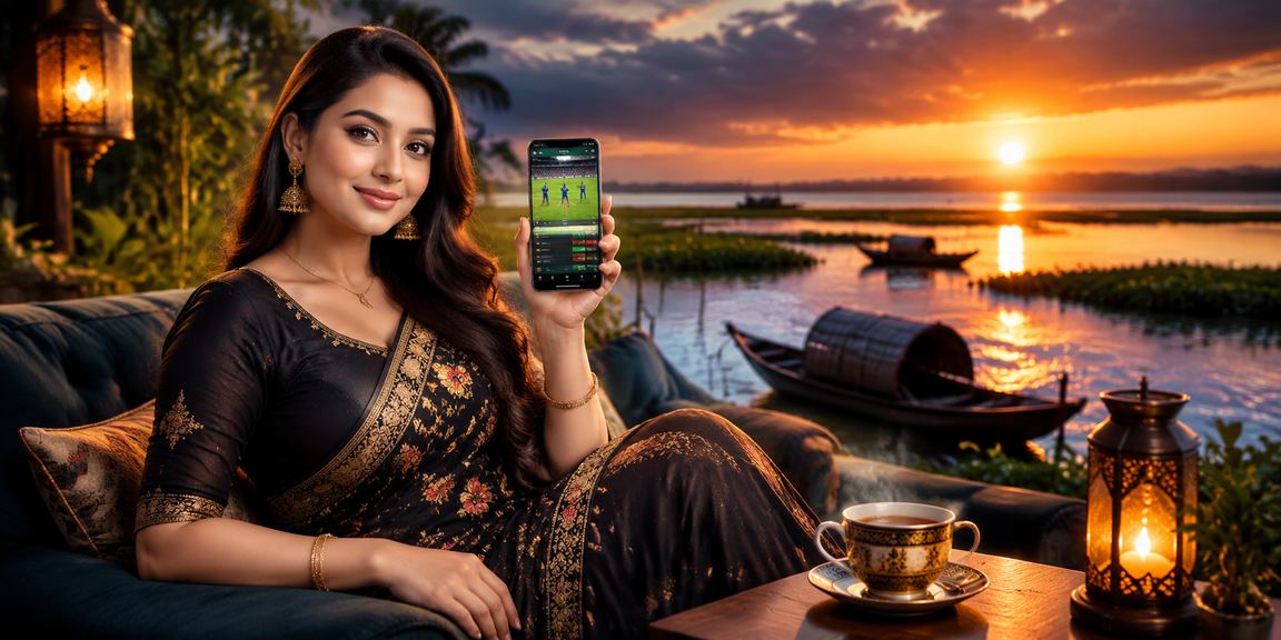 টাঙ্গুয়ার হাওরে মোবাইলে ক্যাসিনো খেলছেন একজন বাংলাদেশি তরুণ